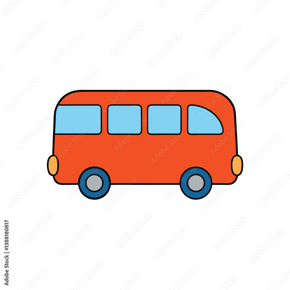 vector illustration of a bus
