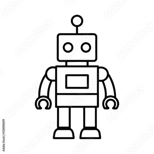 blue screen robot toy