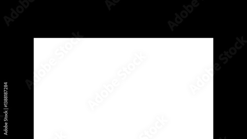 Filled black rectangular shape with a long concave section along one side.