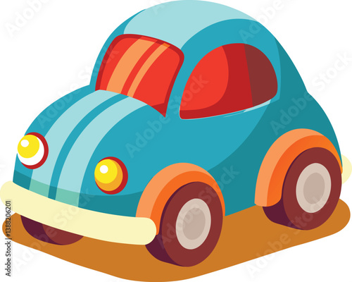Toy car vector