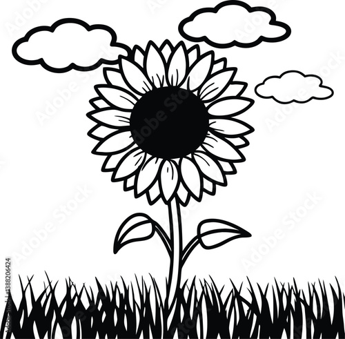 Sun Flower vector 