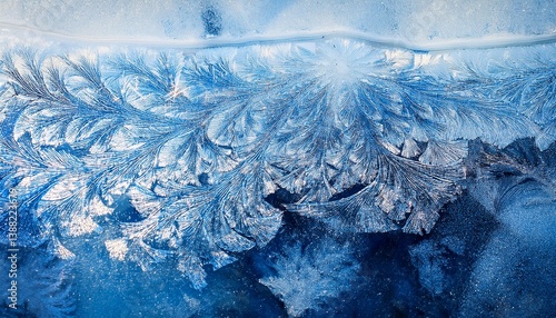 Obraz na płótnie blue ice texture w salonie