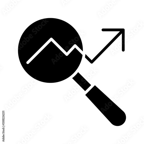 Search icon set. Containing magnifying glass, find, research, SEO and investigate icons. Solid icon collection. Vector illustration.