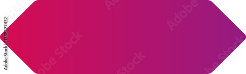 A rectangular graphic element with two pointed triangle edges and a gradient color fill, designed for infographic layouts.