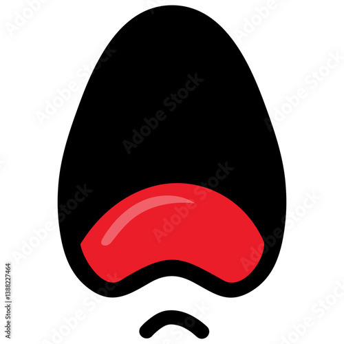 Mouth Crying Cartoon Face Expression Drawing Vector Illustration