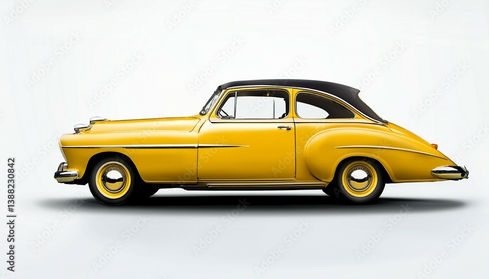 old yellow car old yellow car