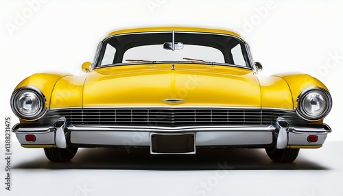 vintage yellow car