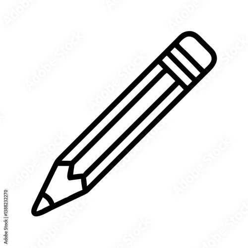 Pencil icons symbolize creativity and artistic expression. Essential for drawing, writing, and educational themes, these designs reflect the art of communication through simple tools.