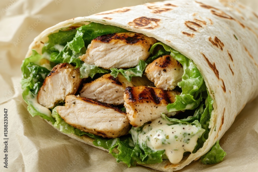Delicious Grilled Chicken Wrap Perfect for Healthy Meals and Quick Snacks Delicious Grilled Chicken Wrap Perfect for Healthy Meals and Quick Snacks