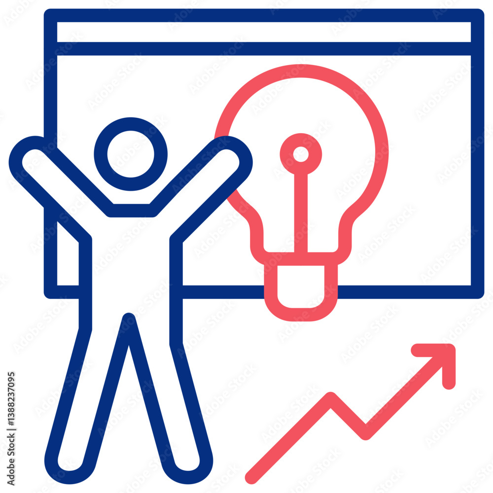 Sales and Job Activity Icon Symbol Outline Color Sales and Job Activity Icon Symbol Outline Color