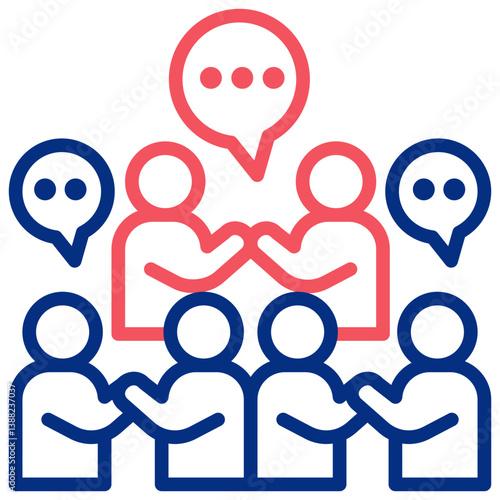 Sales and Job Activity  Icon Symbol Outline Color