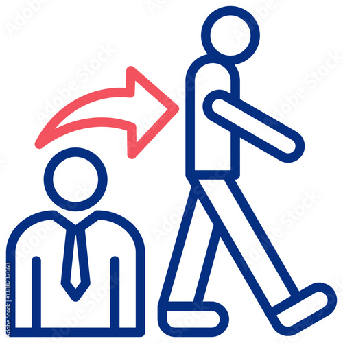 Sales and Job Activity  Icon Symbol Outline Color