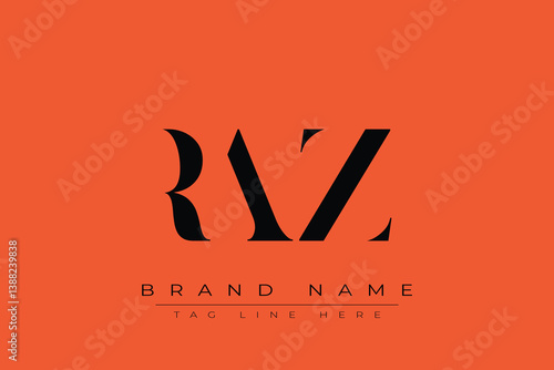 RAZ abstract letter logo design. This logo is designed by three abstract letters.