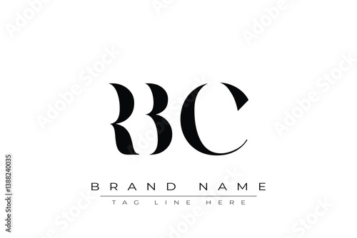 RBC abstract letter logo design. This logo is designed by three abstract letters.