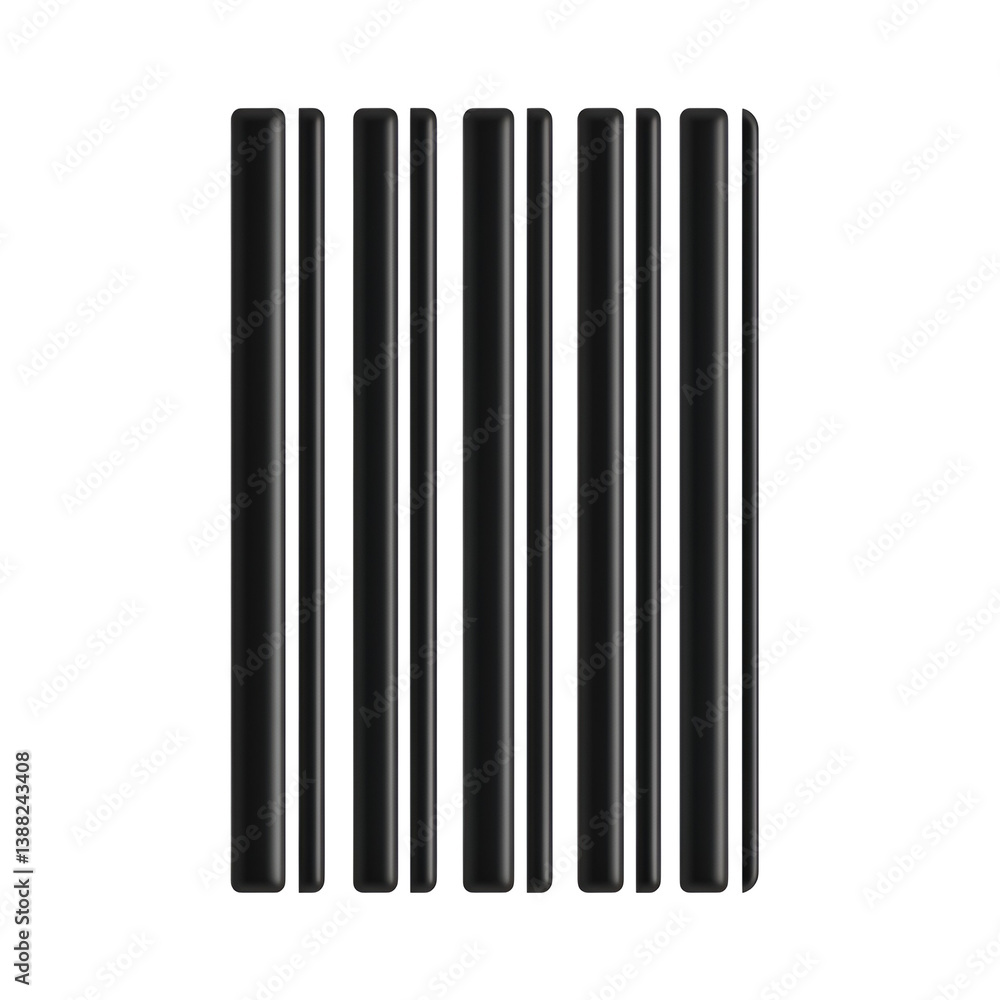 Abstract black vertical bars graphic design Abstract black vertical bars graphic design