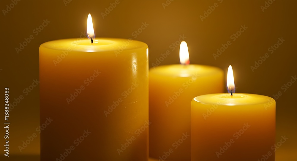 Golden Hour Candles: Warmth, Remembrance, and Peace AI Generated Golden Hour Candles: Warmth, Remembrance, and Peace AI Generated