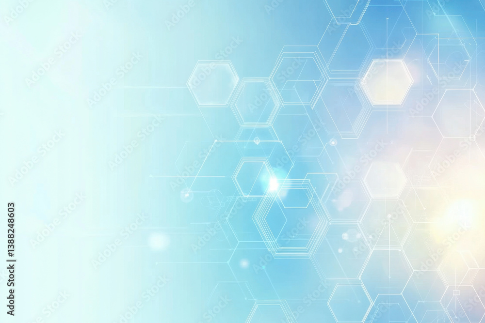 Fototapeta premium Abstract Hexagon Technology Background Design