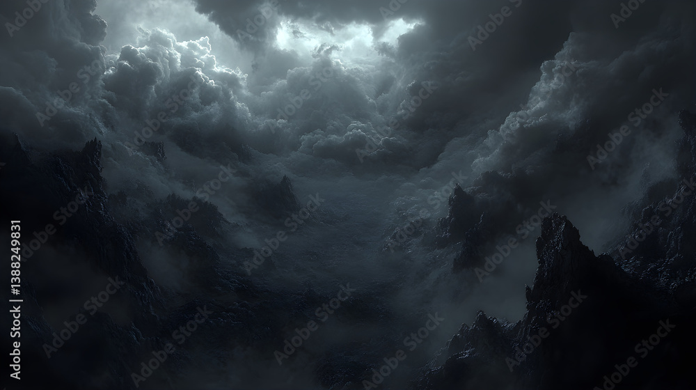 Looming Tempest: Dark Clouds Gather in a Dramatic, Eerie Sky Signaling an Approaching Storm with Intense Atmospheric Energy and Potential for Torrential Downpour Looming Tempest: Dark Clouds Gather in a Dramatic, Eerie Sky Signaling an Approaching Storm with Intense Atmospheric Energy and Potential for Torrential Downpour