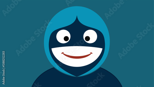 Masked Emotions A character wearing a mask that has a smile while their eyes show sadness indicating how individuals may hide their true feelings while isolated.