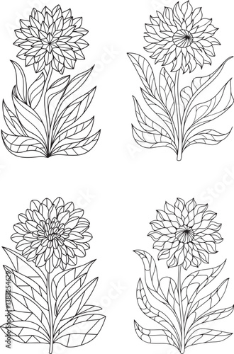 Wallpaper Mural Vintage vector set of floral elements in a seamless pattern  Torontodigital.ca