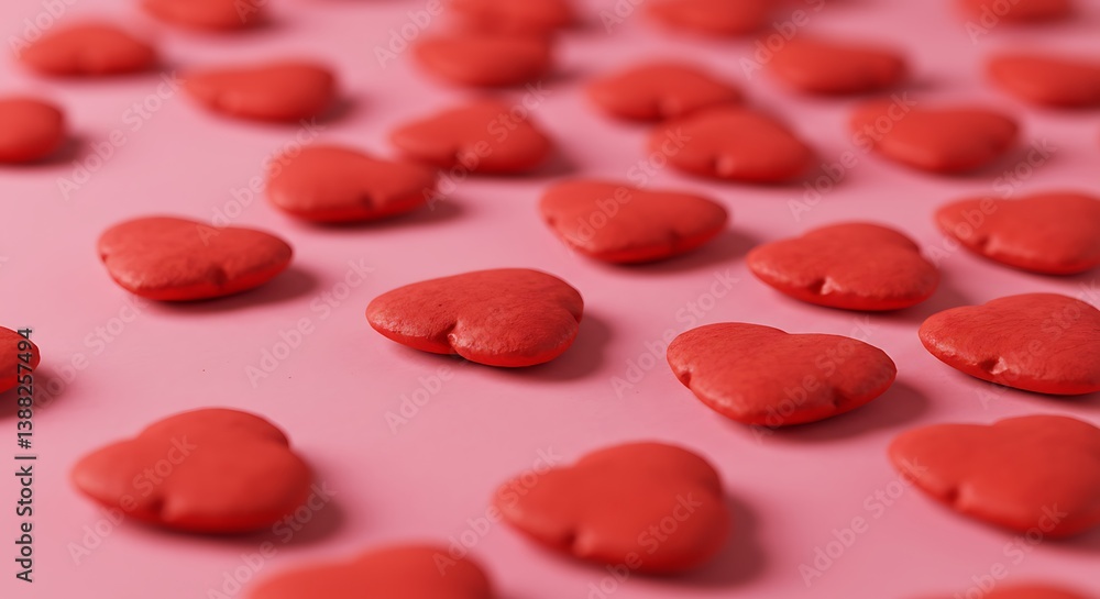Coral Hearts: A Gentle Valentine's Day Texture AI Generated Coral Hearts: A Gentle Valentine's Day Texture AI Generated