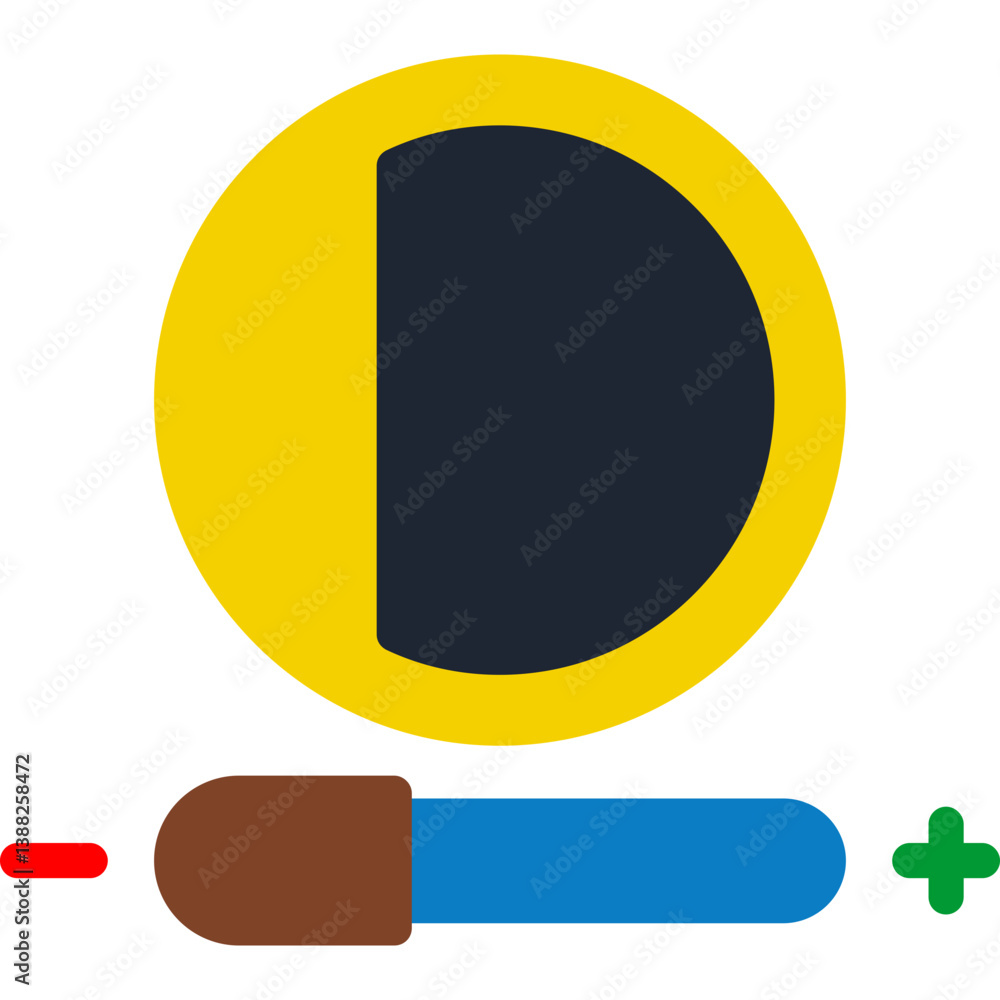 Fototapeta premium Contrast adjustment Icon