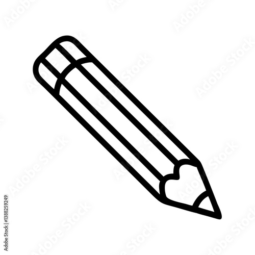 Pencil icons symbolize creativity and artistic expression. Essential for drawing, writing, and educational themes, these designs reflect the art of communication through simple tools.