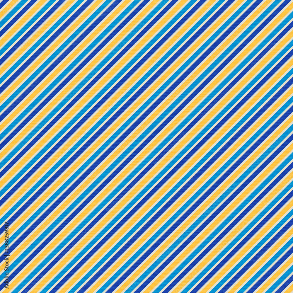 Diagonal blue and yellow Stripes, seamless lines pattern, vector decorative abstract rainbow background Diagonal blue and yellow Stripes, seamless lines pattern, vector decorative abstract rainbow background