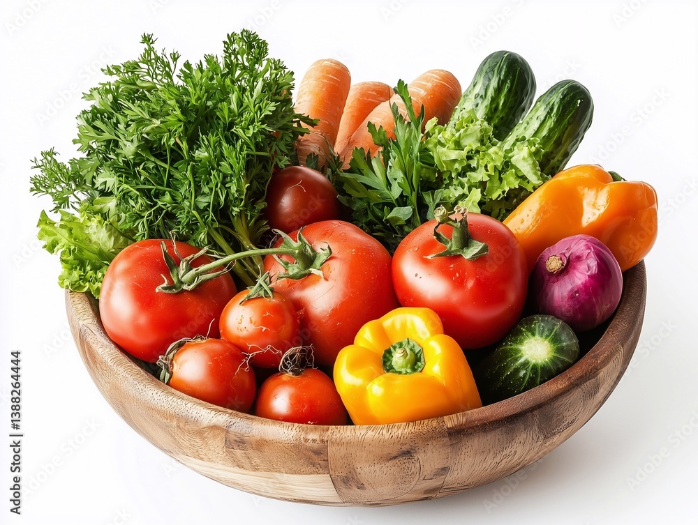 Bowl of fresh and healthy food with white background. Bowl of fresh and healthy food with white background.