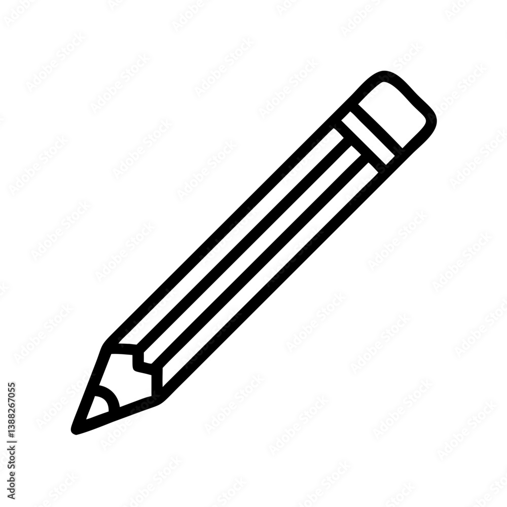 Pencil icons symbolize creativity and artistic expression. Essential for drawing, writing, and educational themes, these designs reflect the art of communication through simple tools. Pencil icons symbolize creativity and artistic expression. Essential for drawing, writing, and educational themes, these designs reflect the art of communication through simple tools.