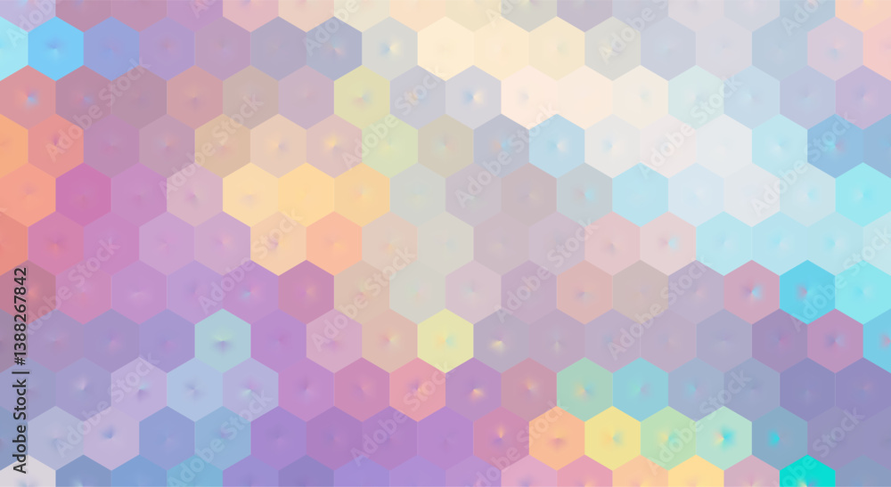 Soft pastel abstract background with 3D hexagonal pattern Soft pastel abstract background with 3D hexagonal pattern