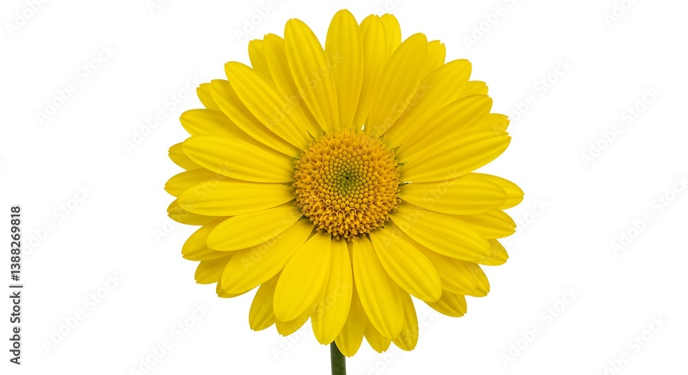 Sunny Gerbera Daisy: Vibrant Yellow Bloom AI Generated Sunny Gerbera Daisy: Vibrant Yellow Bloom AI Generated