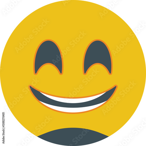 Grinning Face with Smiling Icon