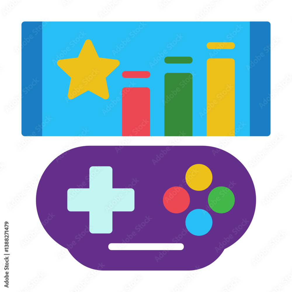 Fototapeta premium Level Up Icon