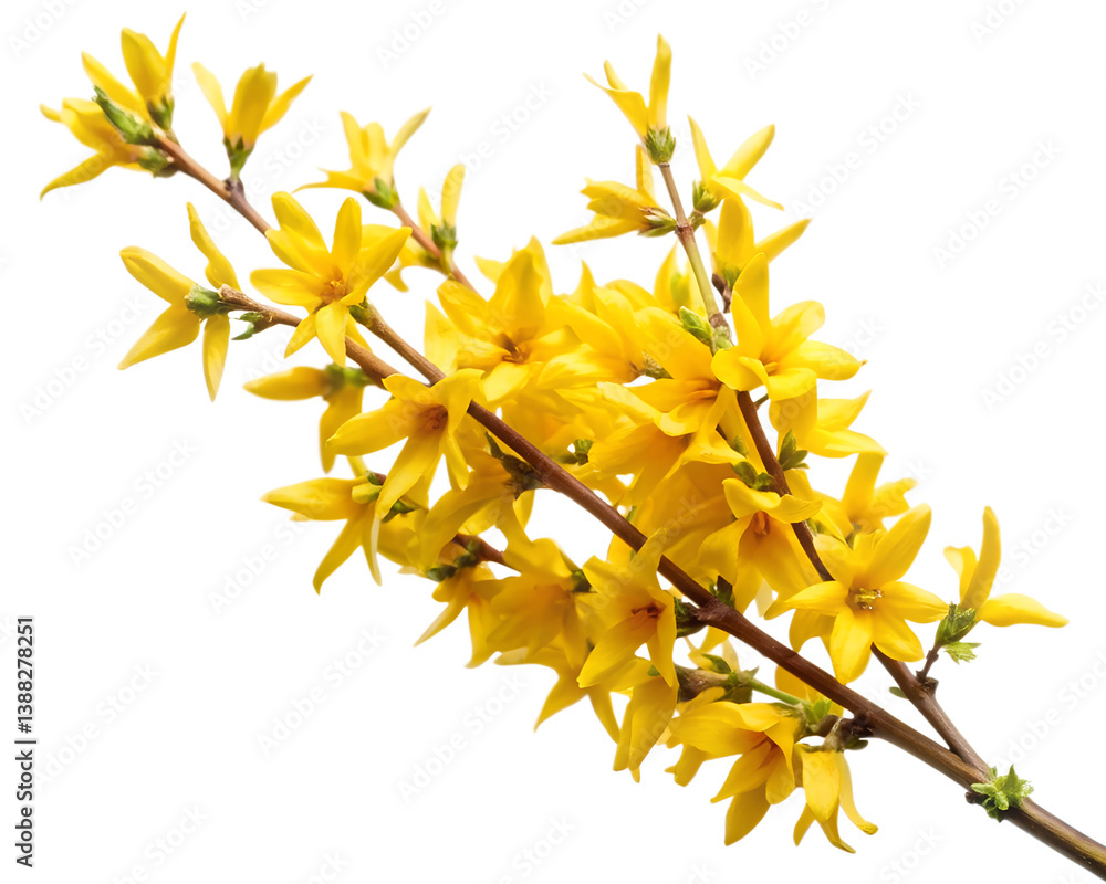Fototapeta premium yellow flowers isolated on white background