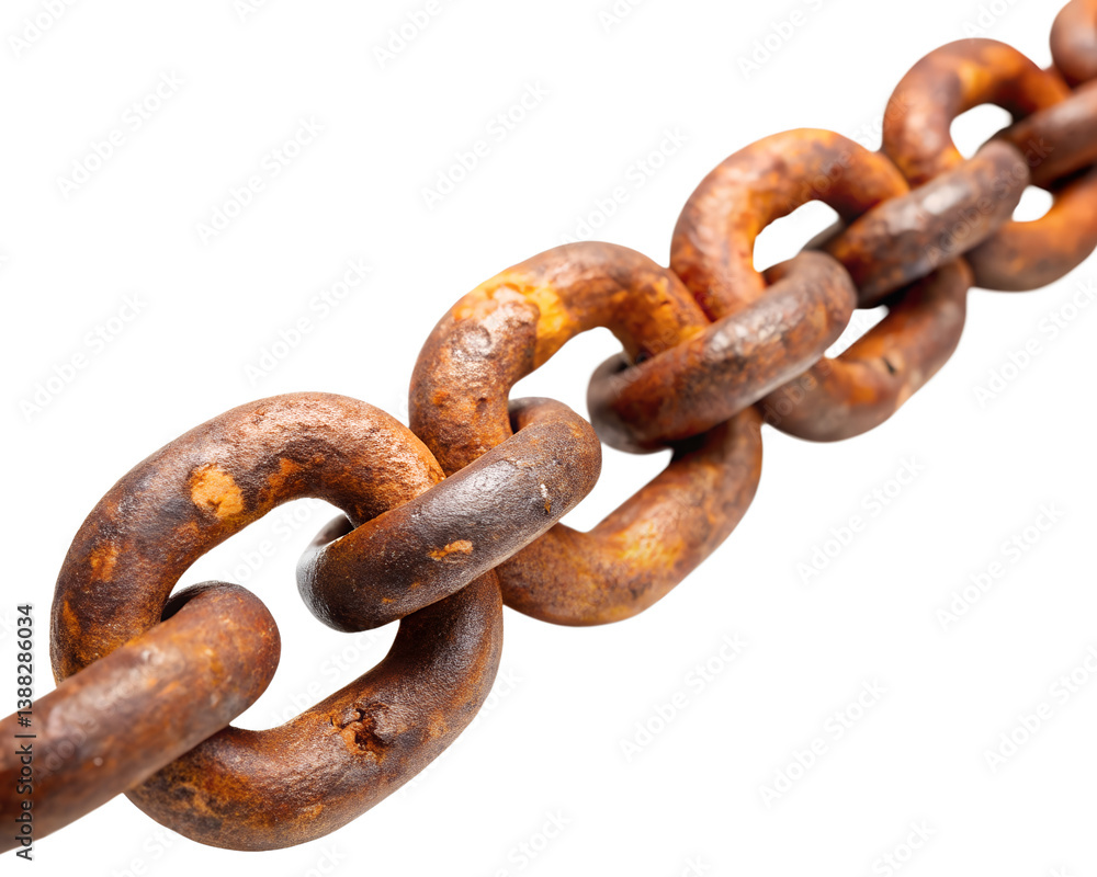 rusty chain isolated on white rusty chain isolated on white