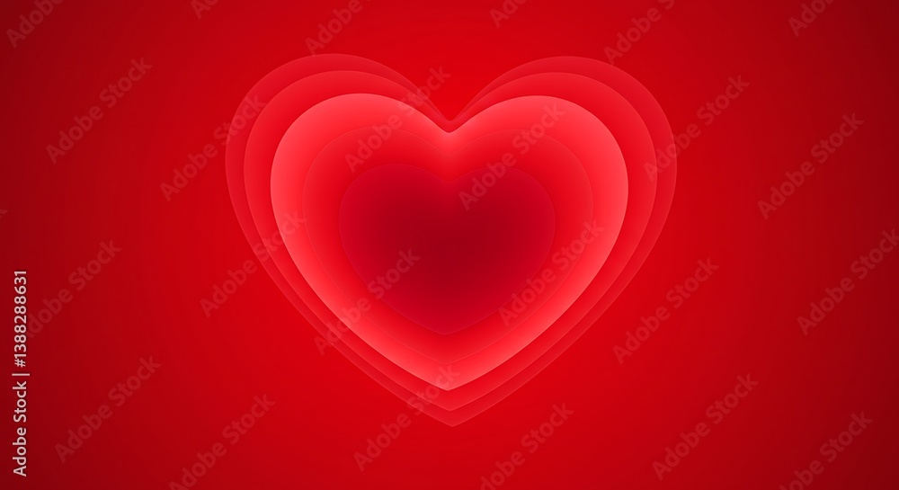 Crimson Heart: Vibrant Love, Digital Art AI Generated Crimson Heart: Vibrant Love, Digital Art AI Generated