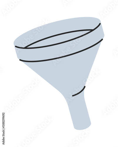 Laboratory funnel hand-drawn experiment equipment