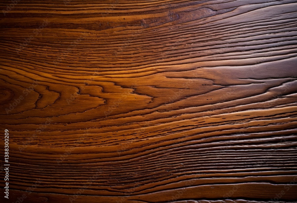 Naklejka premium A close up of a wooden surface with a circular pattern.
