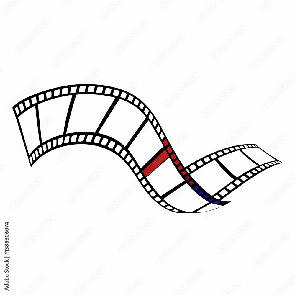 Fototapeta premium film strip vector illustration