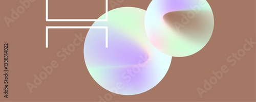 Milk chocolate background mocha art mousse juicy summer abstract fluid creative banner, trendy color with dynamic lines