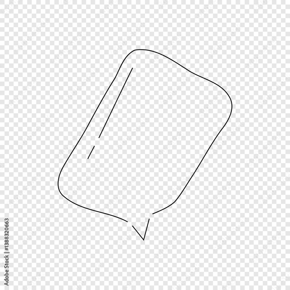 Obraz premium tilted rectangle bubble frame