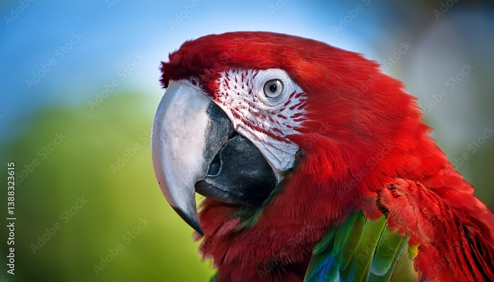 Obraz premium red and green macaw