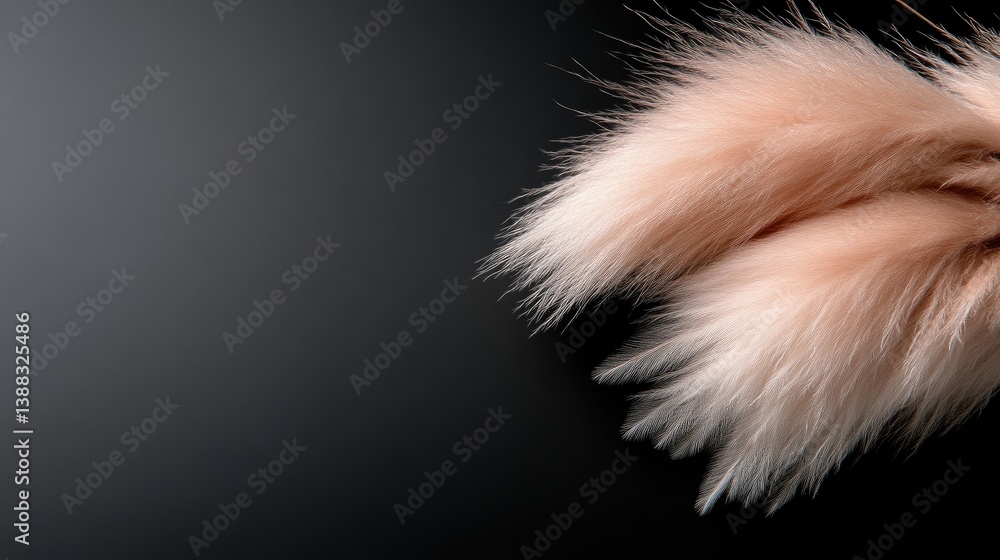 Delicate blush pink pampas grass sprigs on a dark background Delicate blush pink pampas grass sprigs on a dark background