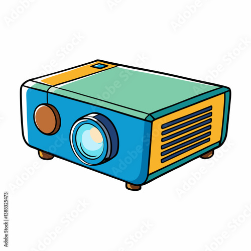 vector illustration of a projector