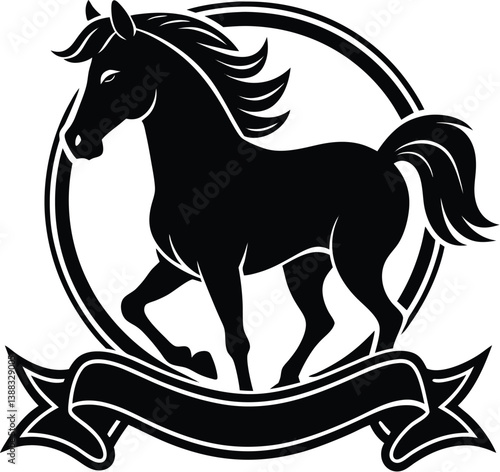 Belmont stakes horse silhouette vector designs 11