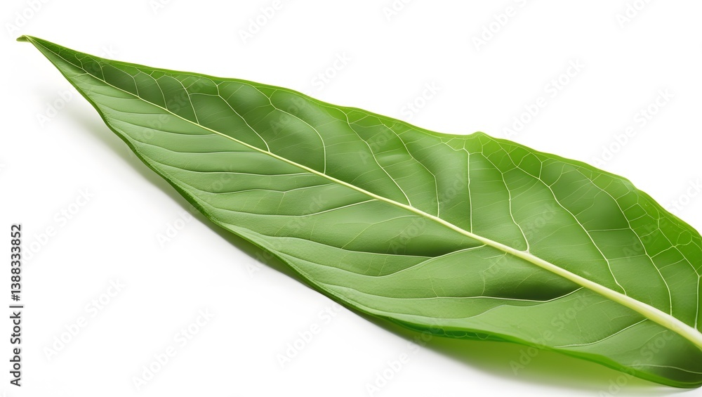 Fototapeta premium Curled Edges on a Lively Green Leaf 