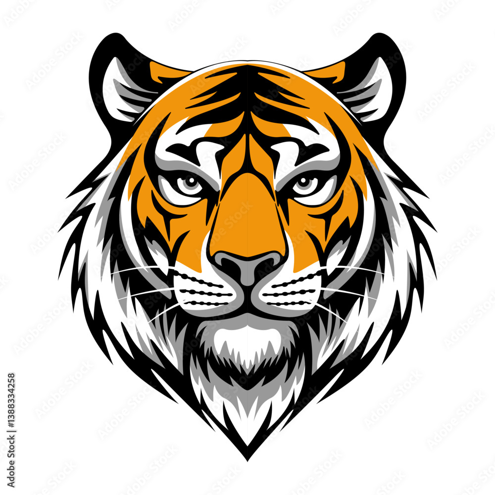 Fototapeta premium ferocious tiger logo