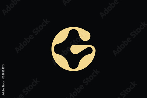Logo Design Template of Unique and abstract letter G star. Versatile for various modern businesses and branding.