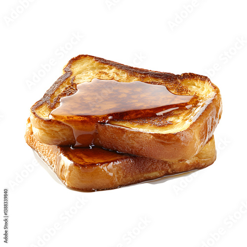 Sweet Brioche French Toast with Cara Cara Oranges Isolated on Transparent Background